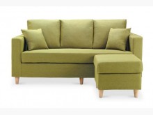 [全新] 艾斯卡蘋果綠L型布沙發11300L型沙發全新