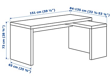 二手辦公桌出售 Ikea Malm L型書桌 591居家 家具