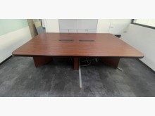3米大型胡桃會議桌/開會桌會議桌近乎全新