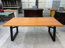 [全新] 新品6.2尺索羅門檜木會議餐桌會議桌全新