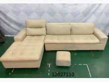 [9成新] 二手/中古 白色皮L型沙發L型沙發無破損有使用痕跡