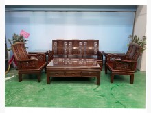 [9成新] RD41409*紅木六件組木頭椅木製沙發無破損有使用痕跡