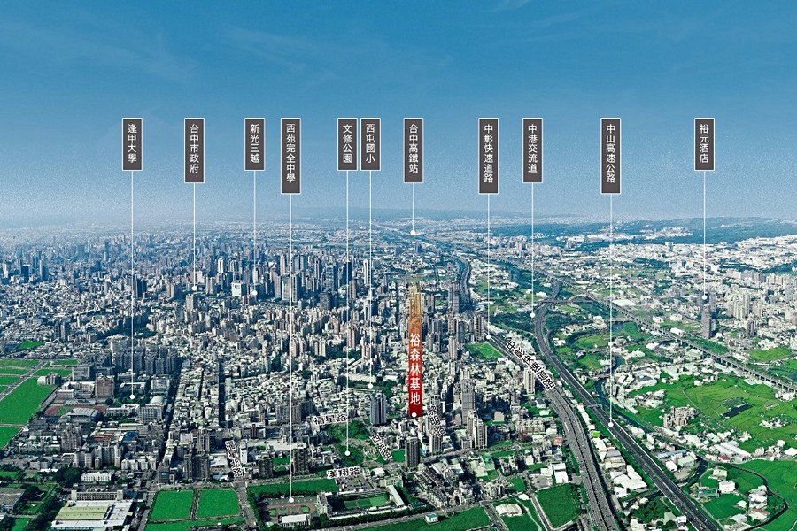 建案周邊空拍圖