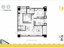 七月沐樂 開價 22萬 坪 格局規劃2 3房 591新建案