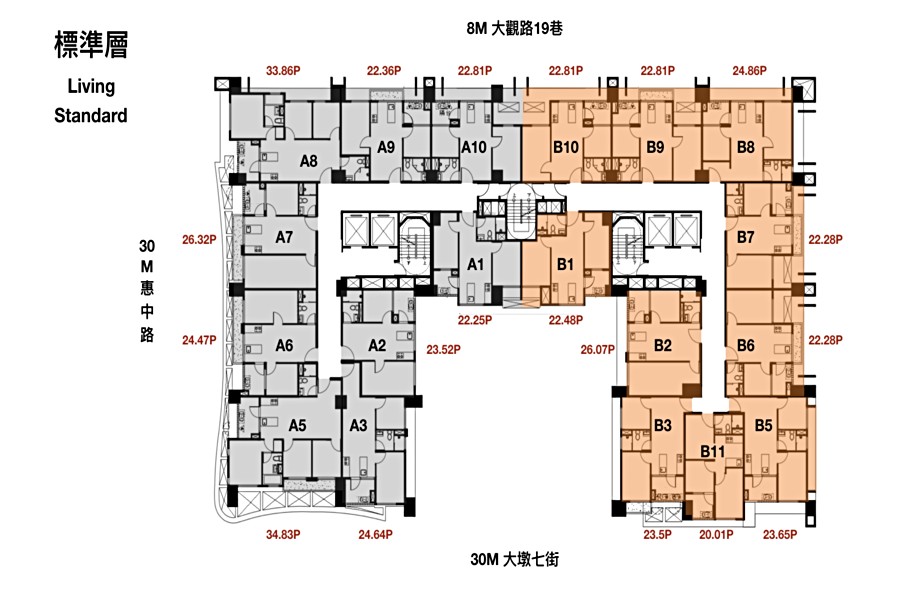 標準層平面圖