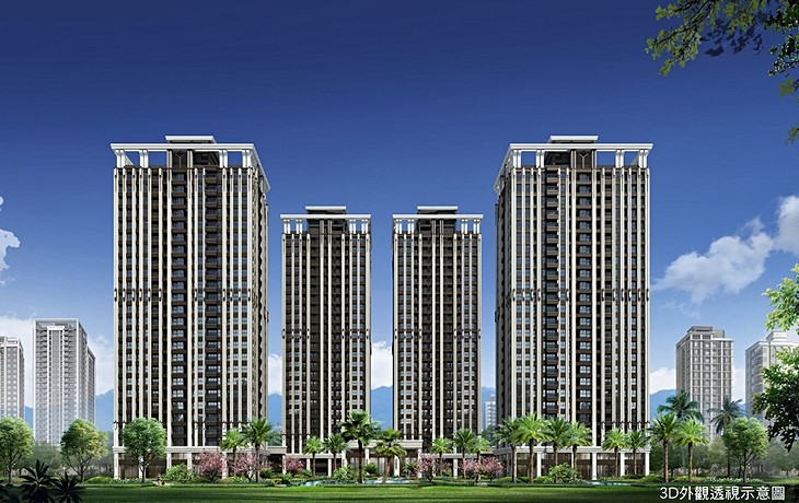 金城舞世界花園 開價55 58萬 坪 格局規劃2 4房 591新建案